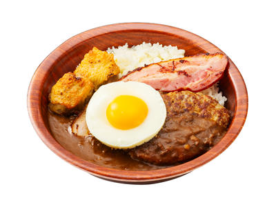 肉盛ハンバーグカレー