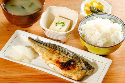 塩鯖定食