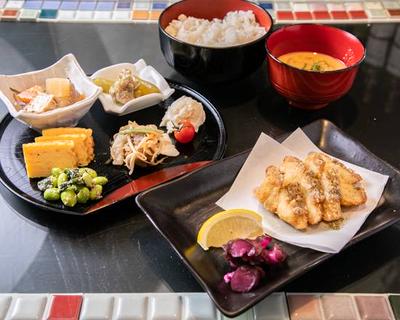 旬菜御膳 真鯛の山椒竜田揚げ
