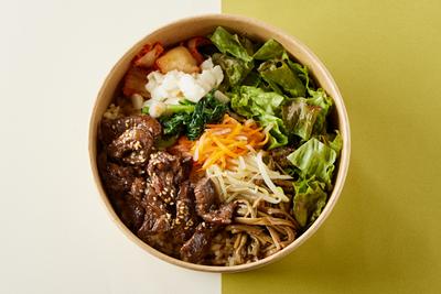【高タンパク】牛ハラミの玄米ビビンバ Beef Harami Bibimbap