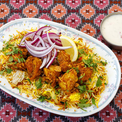 チキンビリヤニ (ライタ付)Chicken Biryani