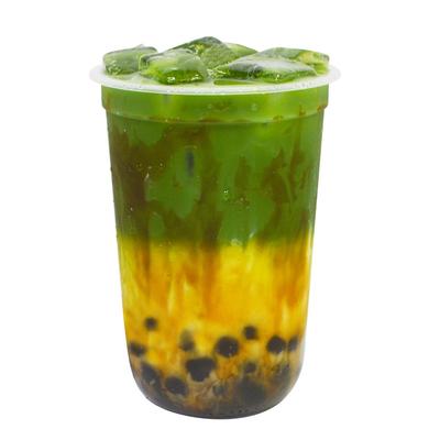 黒糖タピオカ抹茶ミルクティー(タピオカは入っています)