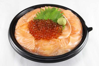 サーモン親子丼 Salmon oyakodon