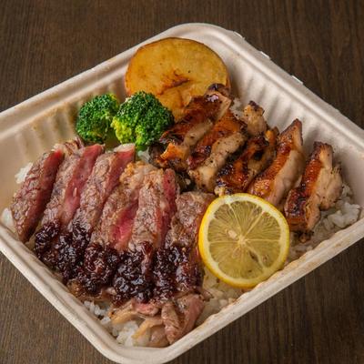 【SPECIAL】スモークチキン&ビーフステーキ弁当