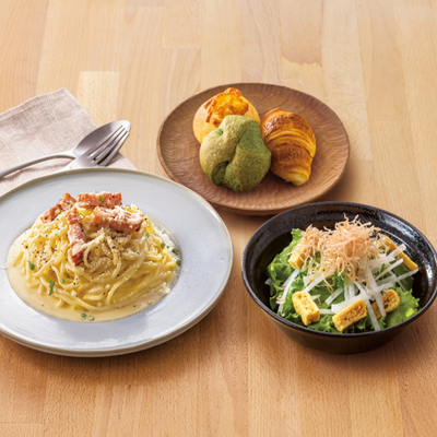 パン3個付！選べてうれしい、生パスタセット