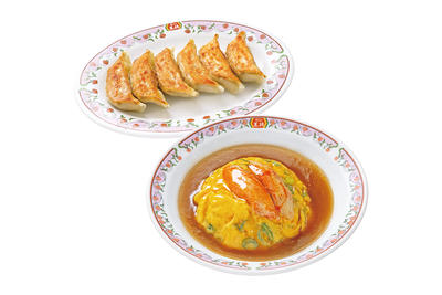 天津飯セット(天津飯・餃子)