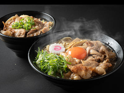 ご飯大盛無料！肉玉そば・焼肉丼セット
