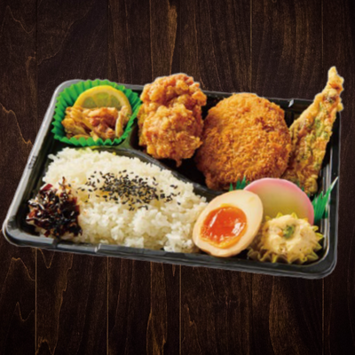 ①ももザンギ＆鶏メンチ弁当