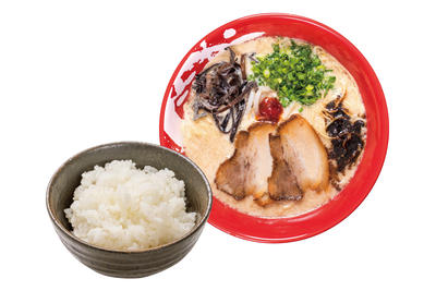 牛白湯ラーメンライスセット
