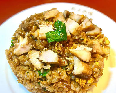 角煮ニンニクチャーハン