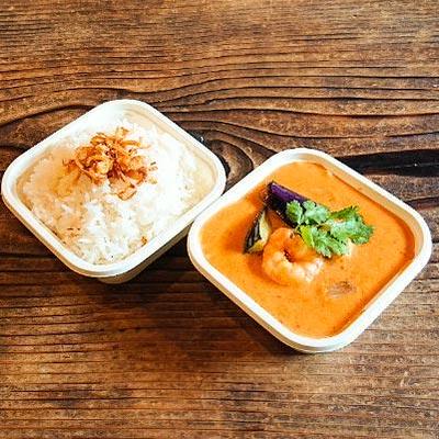 海老とココナッツミルクのレッドカレー