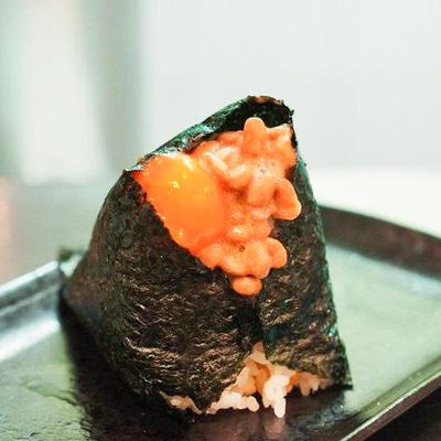 卵黄醤油漬け+納豆