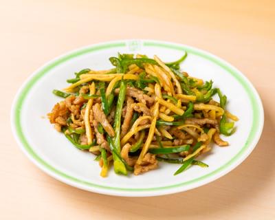 青椒肉絲  定食