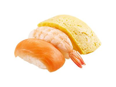 サーモン+えび+たまご