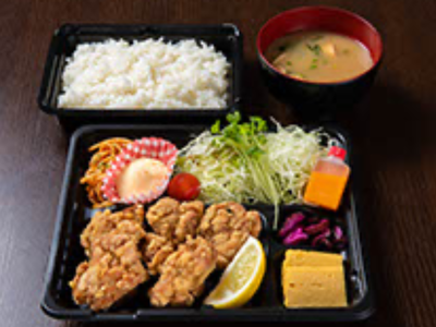信玄鶏もも唐揚げ定食