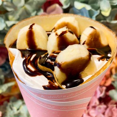 バナナチョコレートクリームクレープ