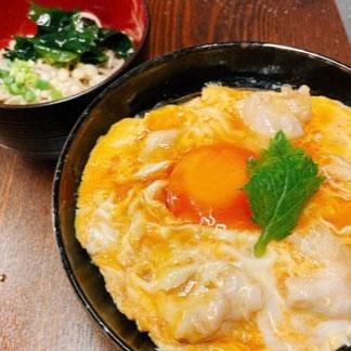 上親子丼とミニ蕎麦