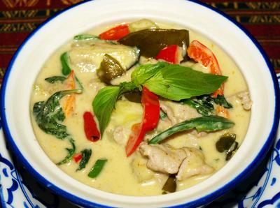 K-1 グリーンカレー+タイ米 Green Curry + Rice