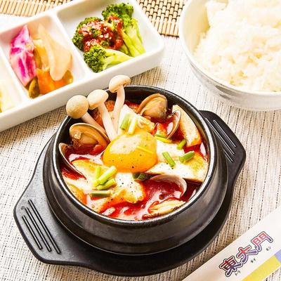 純豆腐チゲ(ライス、おかず3品付き)