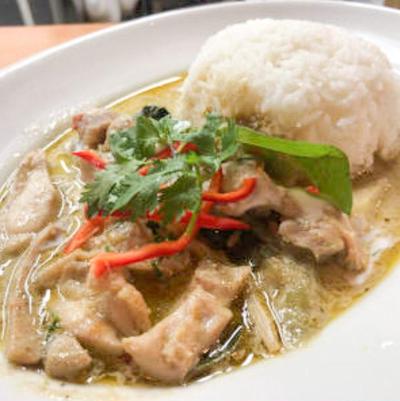 グリーンカレーがけライス