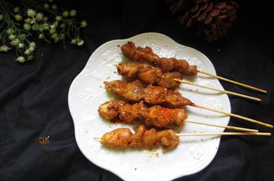 鷄肉の中華風串焼き