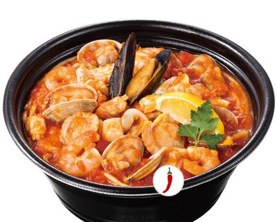 辛口トマトスープパスタ