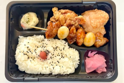 鶏唐うずら弁当