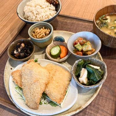 アジフライ定食