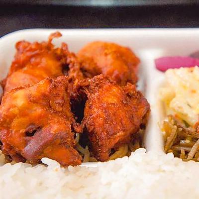 ジューシー唐揚弁当 Diced Juicy Fried Chicken Bento Box