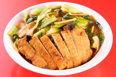 豚ロースの唐揚げ掛けご飯