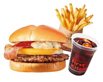 ベーコンエッグバーガーセット