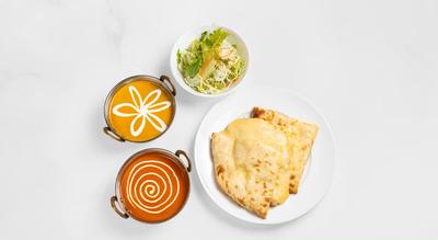 ダブルカレーチーズナンセット