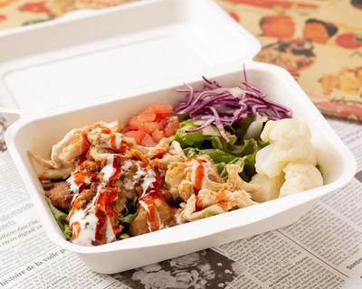 糖質OFF！【大盛り】チキンオーバーサラダ Large chicken over salad