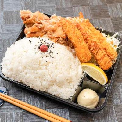 1キロからあげ&エビフライ弁当