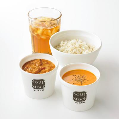 カレーとスープのセット(ドリンク付き)