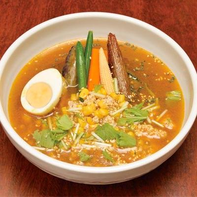 ひき肉とコーンのスープカレー