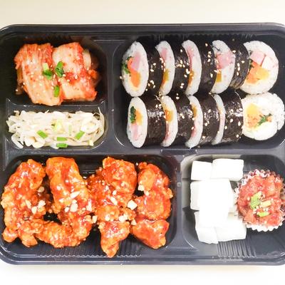 特選キンパ、ヤンニョムチキン弁当