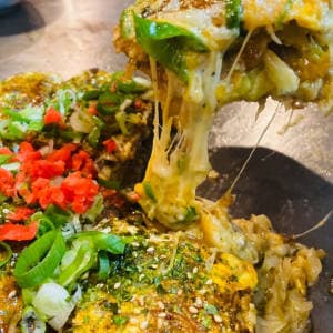 広島お好み焼き肉玉(チーズ入り)