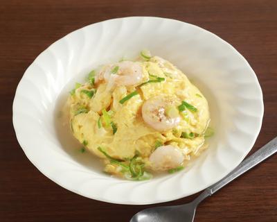 エビ塩玉子丼