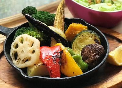 10種の焼き野菜ランチ