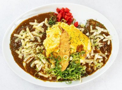 バタオムチーズエビフライカレー