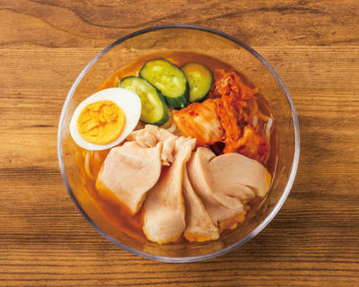 鶏チャーシュー冷麺