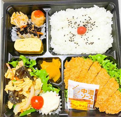 やわらかロースとんかつ＆きくらげの卵炒め弁当