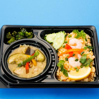 ⑱ グリーンカレー+カオパックン