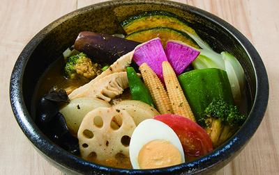 NO.2！1日分野菜のスープカレーOne day's worth of vegetable soup curry
