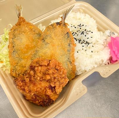 アジフライ弁当