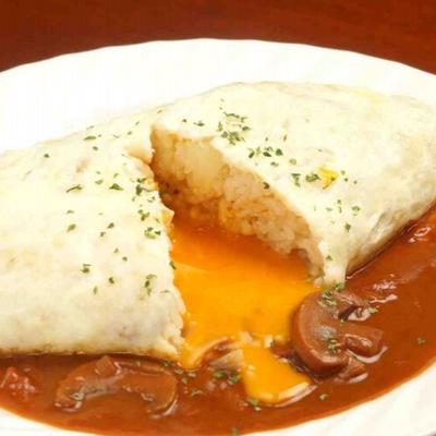 白いオムライス！