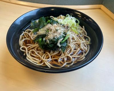 (温)ほうれん草そば