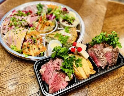 【29%OFF】肉ビストロのパーティセット ~オードブル盛り+ステーキ300g