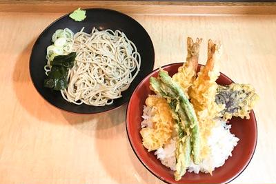 上天丼セット(上天丼+冷そば)